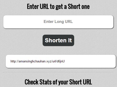 jQuery URL-Shortener